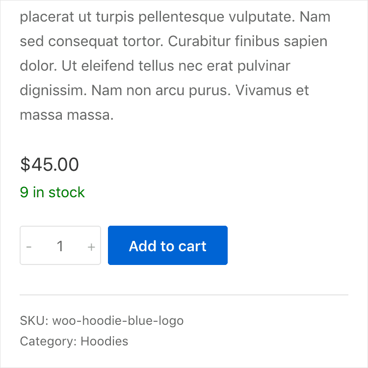 Product quantity input layout of suki 1.1