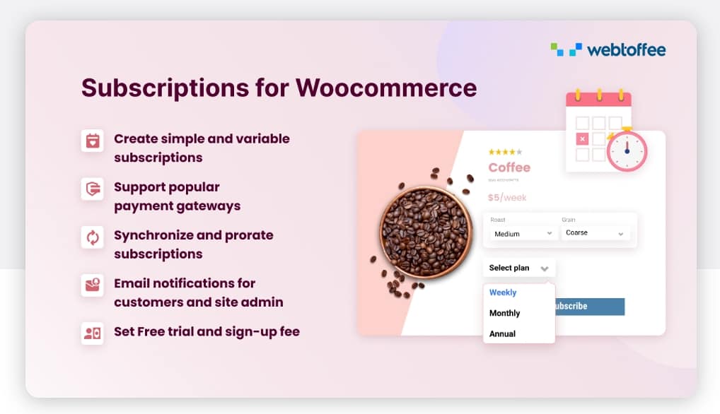 Subscription for WooCommerce by WebToffee