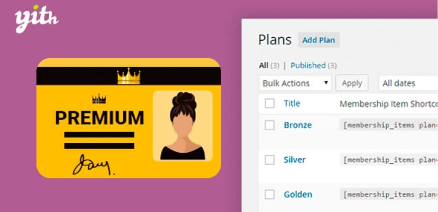 yith membership plugin